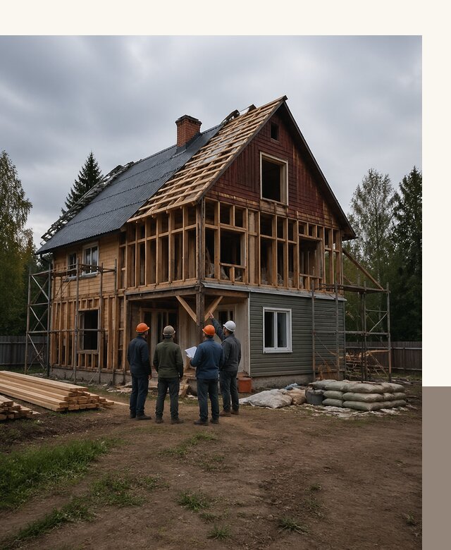 Реконструкция дачного дома в Мелеузе под ключ с проектом