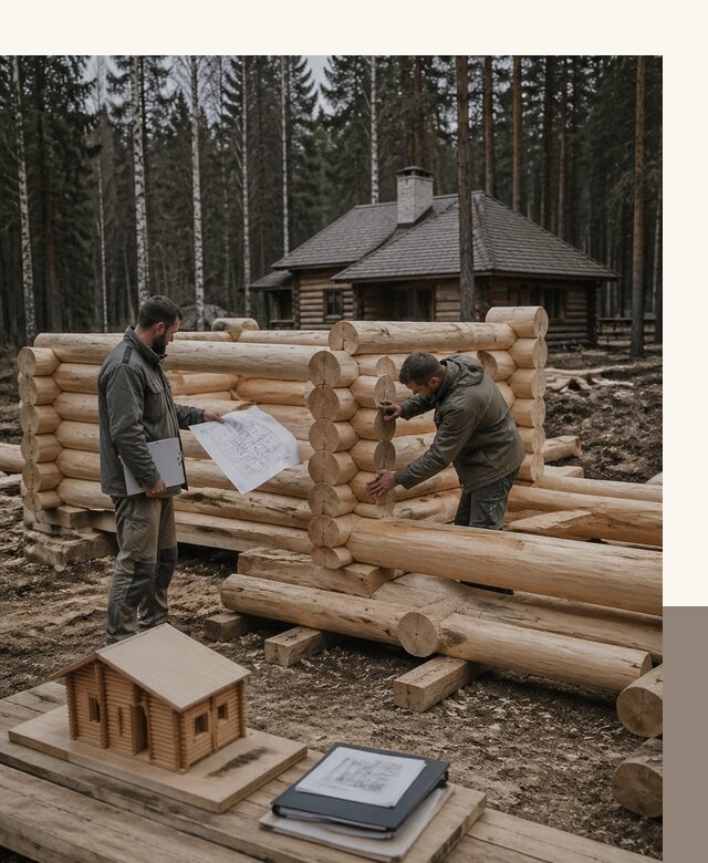 Проектирование и строительство домов из бревна в Мелеузе